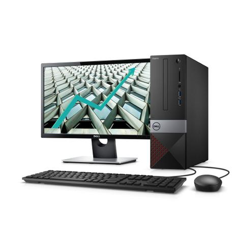 Desktop Dell Vostro Vst-3470-a15m I3-9100 4.0ghz 4gb 1tb Intel Hd Graphics 630 Windows 10 Pro 21" Com Monitor