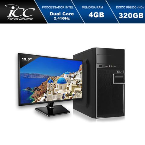 Desktop Icc Iv1840s3m19 Celeron J1800 2.41ghz 4gb 320gb Intel Hd Graphics Linux 19,5" Com Monitor