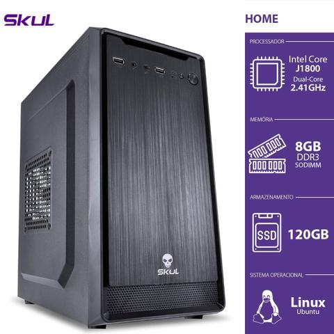 Desktop Skul Business H100 Hj18001208 Celeron J1800 2.41ghz 8gb 120gb Intel Hd Graphics Linux Sem Monitor