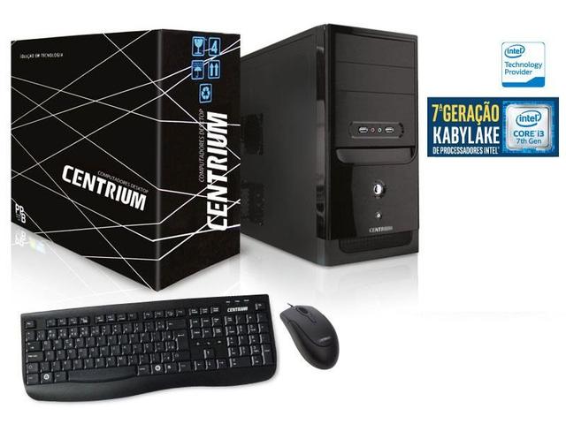Desktop Centrium Fastline 7100 I3-7100 3.90ghz 4gb 1tb Intel Hd Graphics 630 Linux Sem Monitor