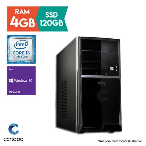 Desktop Certo Pc Select 1015 I5-8400 4.0ghz 4gb 120gb Intel Hd Graphics Windows 10 Pro Sem Monitor