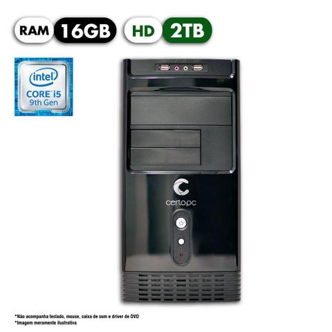 Desktop Certo Pc Select 1225 I5-9400 2.90ghz 16gb 640gb Intel Hd Graphics Linux Sem Monitor