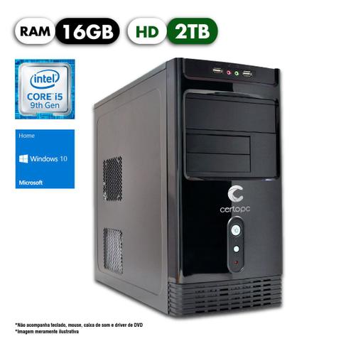 Desktop Certo Pc Select 1226 I5-9400 2.90ghz 16gb 640gb Intel Hd Graphics Windows 10 Pro Sem Monitor