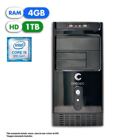 Desktop Certo Pc Select 1201 I5-9400 3.60ghz 4gb 1tb Intel Hd Graphics Linux Sem Monitor