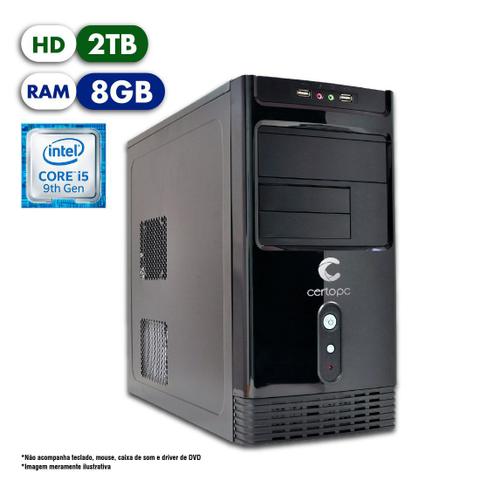 Desktop Certo Pc Select 1213 I5-9400 2.90ghz 8gb 640gb Intel Hd Graphics Linux Sem Monitor