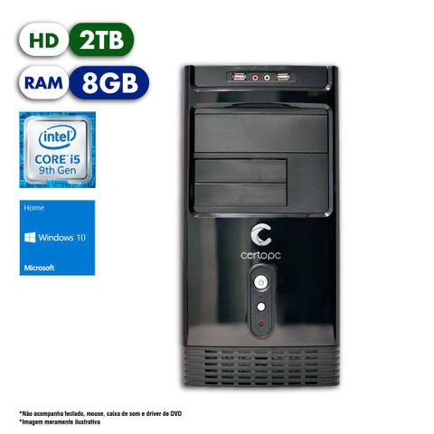 Desktop Certo Pc Select 1215 I5-9400 2.90ghz 8gb 640gb Intel Hd Graphics Windows 10 Pro Sem Monitor