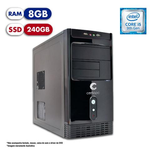 Desktop Certo Pc Select 1204 I5-9400 2.90ghz 8gb 240gb Intel Hd Graphics Linux Sem Monitor