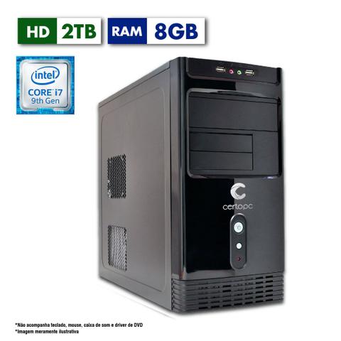 Desktop Certo Pc Desempenho 1204 I3-9100 3.60ghz 8gb 640gb Intel Hd Graphics Linux Sem Monitor