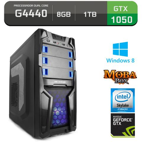 Desktop Neologic Moba Box Nli59906 Pentium G4400 3.30ghz 8gb 1tb Geforce Gtx 1050 Windows 8 Sem Monitor