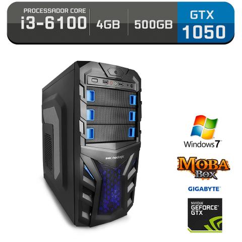 Desktop Neologic Moba Box Nli59895 I3-6100 3.70ghz 4gb 500gb Geforce Gtx 1050 Windows 7 Sem Monitor