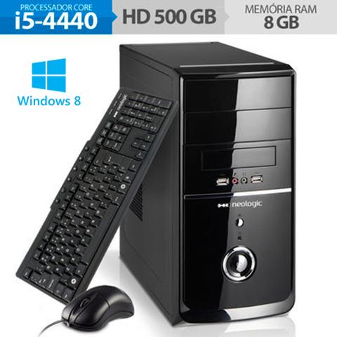 Desktop Neologic Nli48196 I5-4440 3.10ghz 8gb 500gb Intel Hd Graphics 4600 Windows 8 Sem Monitor