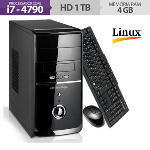Desktop Neologic Nli43537 I7-4790 3.60ghz 4gb 1tb Intel Hd Graphics 4600 Linux Sem Monitor