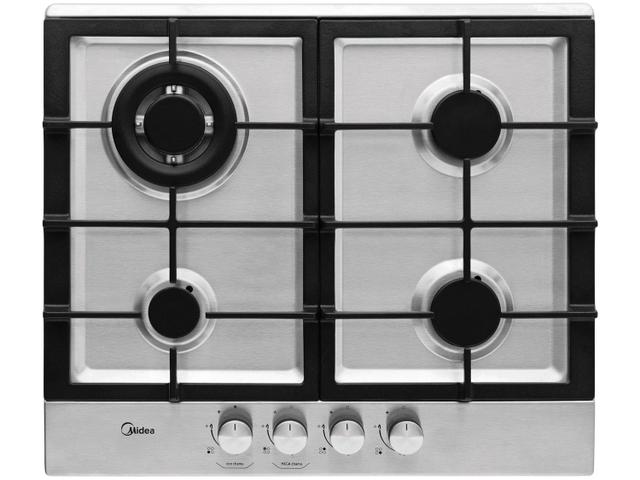 Cooktop 4 Bocas Midea Inox - Desea - Gás Bivolt - Cya4b Cooktop 4 Bocas Midea Inox - Desea - Gás Bivolt - Cya4b