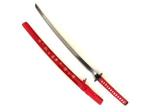 Espada Katana 1 Metro Cosplay Vermelha 100cm Yes