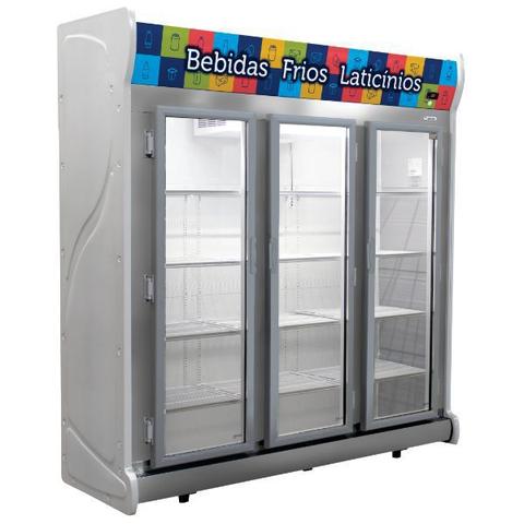 Geladeira/refrigerador 1450 Litros 3 Portas Inox - Fricon - 110v - Acfm-1450