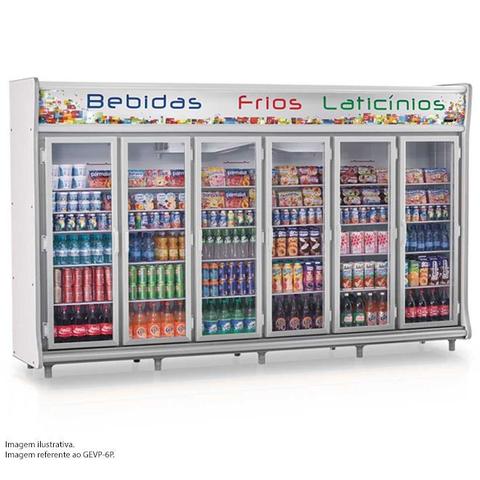 Geladeira/refrigerador 3564 Litros 6 Portas Cinza - Gelopar - 110v - Gevp-8p