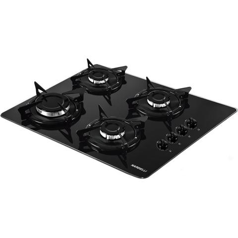 Cooktop 4 Bocas Nardelli Preto - Esmaltado - Gás Bivolt - Nv4 Cooktop 4 Bocas Nardelli Preto - Esmaltado - Gás Bivolt - Nv4