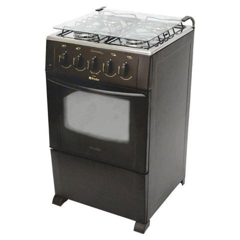 Fogão 4 Bocas Braslar Sirius Preto
