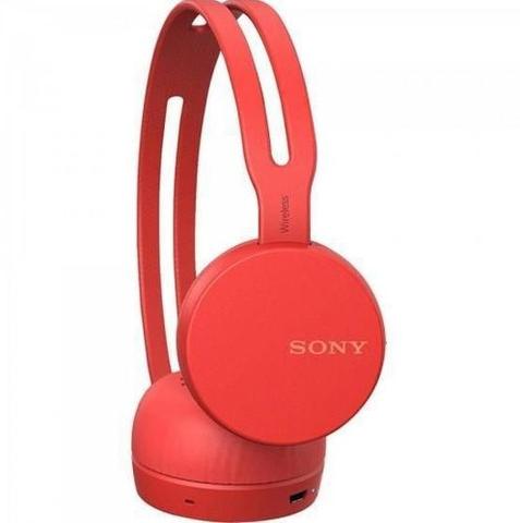 Fone de Ouvido Headphone Com Microfone Sem Fio Nfc e Bluetooth Vermelho Sony Wh-ch400