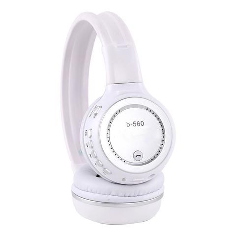Fone de Ouvido Headphone Bluetooth Sd Branco Favix B560