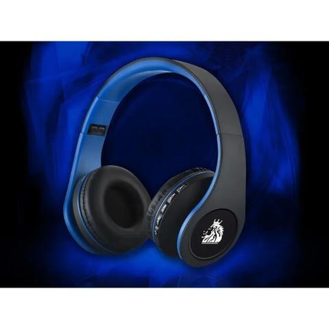 Fone de Ouvido Headphone Com Microfone Bluetooth Soundshine Azul El Shaddai Bt200