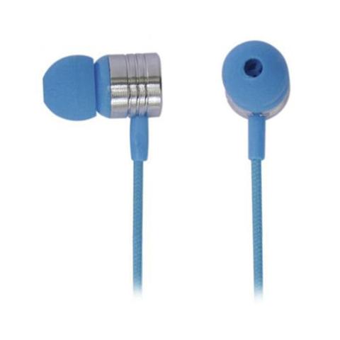 Fone de Ouvido Earphone Com Microfone Neon Azul Maxprint 6012201