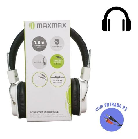 Fone de Ouvido Estéreo P2 Cabo de 1.8m Maxmax