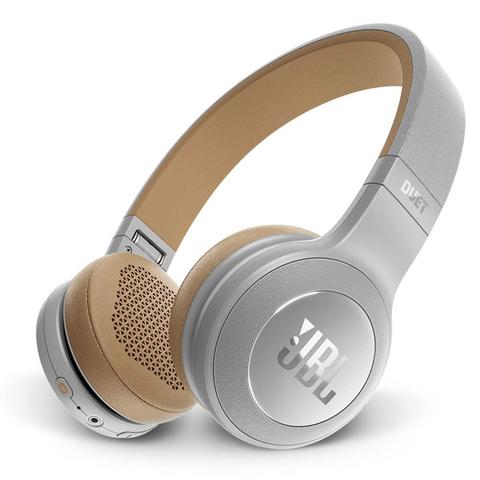 Fone de Ouvido Headphone Duet Branco e Dourado Jbl Jblduetbtsil