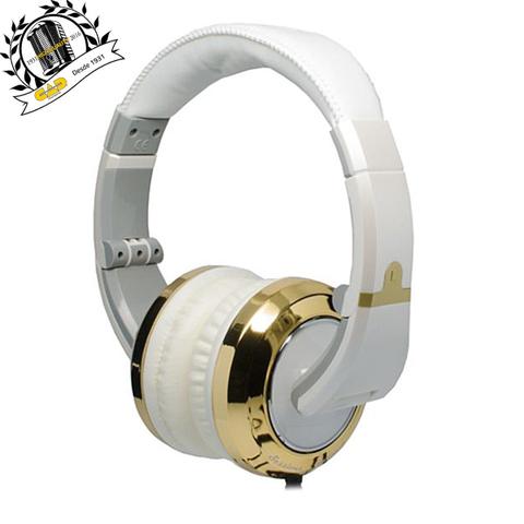 Fone de Ouvido Headphone para Estúdio Ouro e Branco Cad Mh-510gd