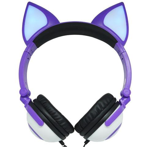 Fone de Ouvido Headphone Orelha Gato Ear Cat Exbom Hf-c30