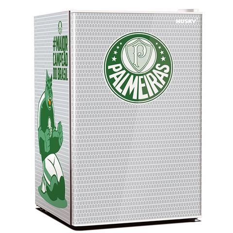 Geladeira/refrigerador 70 Litros 1 Portas Adesivado Palmeiras - Husky - 220v