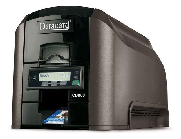 Impressora Térmica Crachá e Cartões Datacard Duplex Cd800 Jato de Tinta Térmico Colorida Usb e Ethernet Bivolt