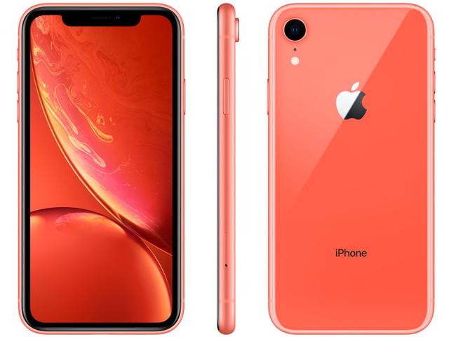 iPhone XR Apple 64GB Coral 6,1” 12MP iOS Smartphone