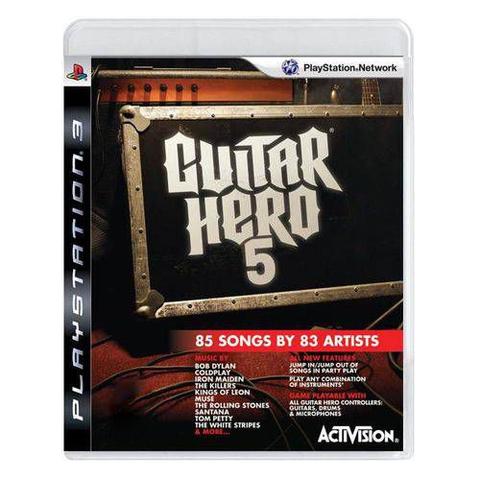 Jogo Guitar Hero 5 - Playstation 3 - Activision