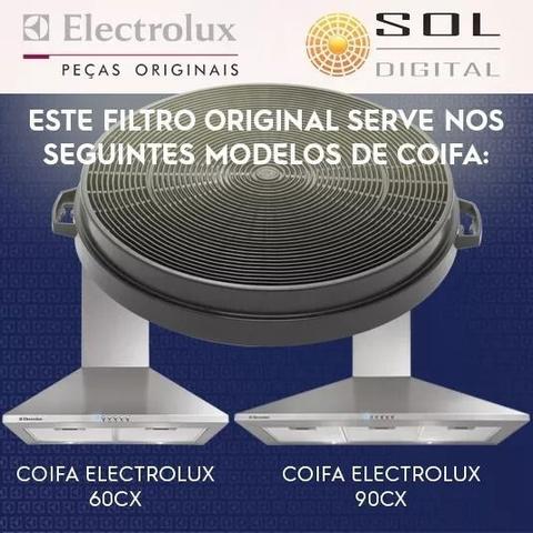 Imagem de Kit com 2 Filtros de Carvão Ativado para Coifas Electrolux 60CX e 90CX