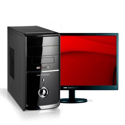 Desktop Neologic Nli53792 Celeron J1800 2.41ghz 4gb 500gb Intel Hd Graphics Windows 10 Pro 18,5" Com Monitor