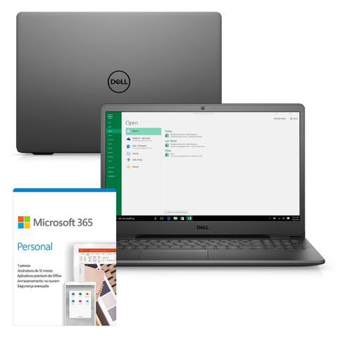 Notebook - Dell I15-3501-m60pf I7-1165g7 2.80ghz 8gb 256gb Ssd Intel Iris Xe Graphics Windows 10 Home Inspiron - C/ Office 15,6" Polegadas