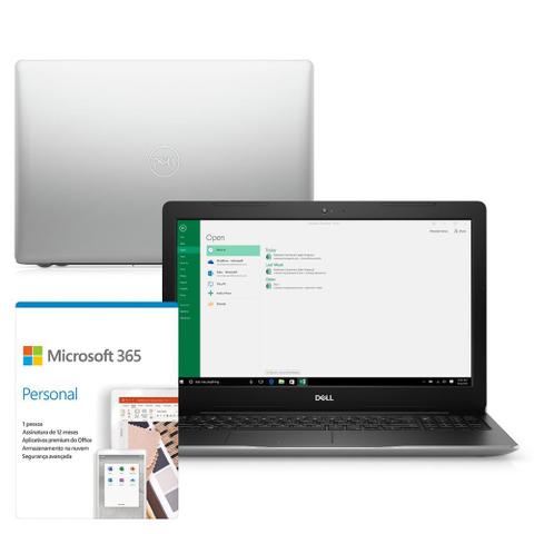 Notebook - Dell I15-3583-ms110sf I7-8565u 1.80ghz 8gb 128gb Híbrido Amd Radeon 520 Windows 10 Home Inspiron - C/ Office 15,6" Polegadas