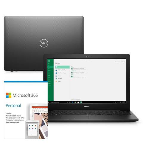 Notebook - Dell I15-3583-ms55pf I3-8145u 1.60ghz 4gb 256gb Ssd Intel Hd Graphics Windows 10 Home Inspiron 15,6" Polegadas