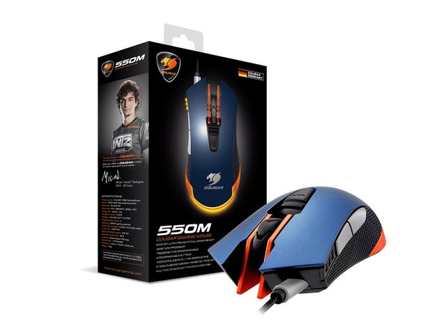 Mouse Usb Óptico Led 6400 Dpis 550m Azul Cgr-wome-550 Cougar