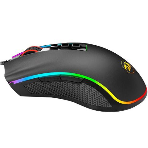 Imagem de Mouse Gamer Redragon Cobra, Chroma RGB, 12400DPI, 7 Botões, Preto - M711 V2