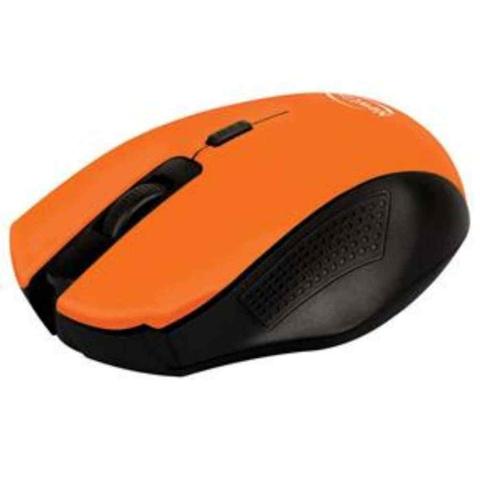 Mouse Wireless Óptico Led 1000 Dpis Citrus Laranja Mo203 Newlink