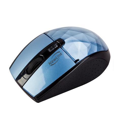 Mouse Wireless Blueeye 1600 Dpis Diamond Roxo Mo111 Newlink