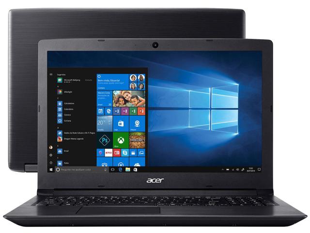 Notebook - Acer A315-53-333h I3-7020u 2.30ghz 4gb 1tb Padrão Intel Hd Graphics 620 Windows 10 Home Aspire 3 15,6" Polegadas