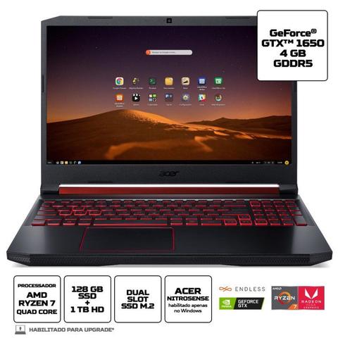 Notebookgamer - Acer An515-43-r4c3 Amd Ryzen 7 3750h 2.30ghz 8gb 128gb Híbrido Geforce Gtx 1650 Endless os Gaming 15" Polegadas