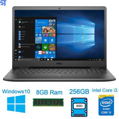 Notebook - Dell I15-i1000-a30p I3-1005g1 1.20ghz 8gb 256gb Ssd Intel Hd Graphics Windows 10 Home Inspiron 15,6" Polegadas