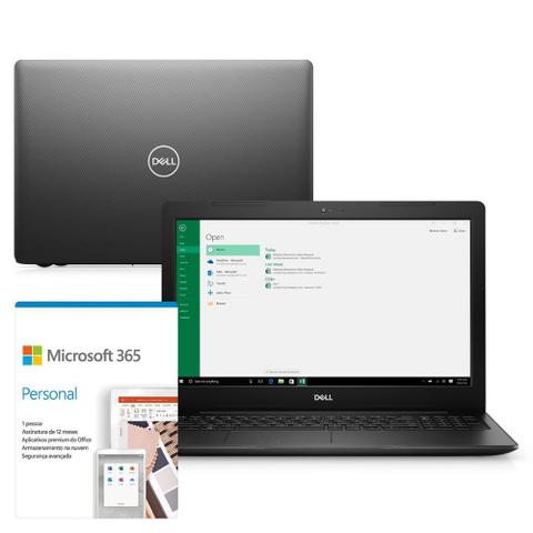 Notebook - Dell I15-3583-ms80pf I5-8265u 1.60ghz 8gb 256gb Ssd Amd Radeon 520 Windows 10 Home Inspiron 15,6" Polegadas