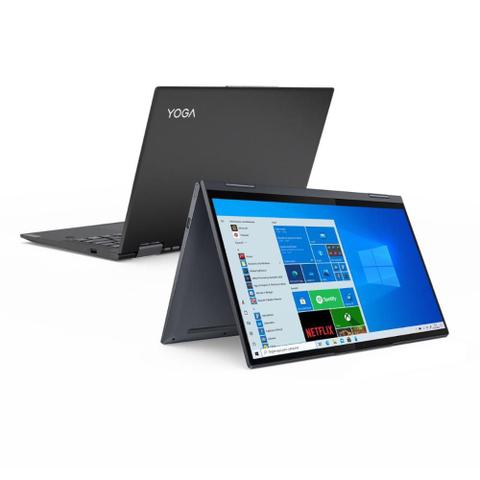 Notebook - Lenovo 82lw0000br I5-1135g7 2.40ghz 8gb 256gb Ssd Intel Iris Xe Graphics Windows 10 Home Yoga 7i 14" Polegadas