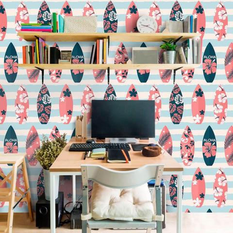 Papel De Parede Surf Qcola Adesivo E Papel De Parede Magazine