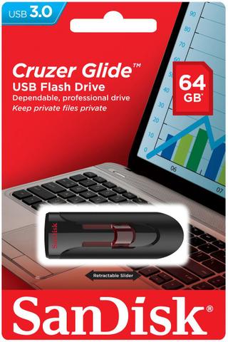 Pen Drive Sandisk Cruzer Glide 3.0 Usb 64gb - Sdcz600